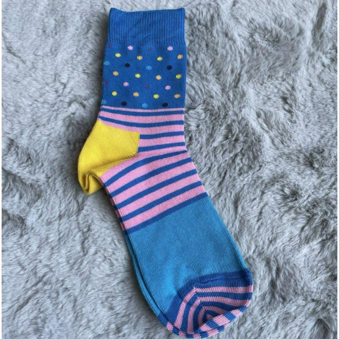 Happy Socks(ハッピーソックス)の【新品・未使用】ハッピーソックス☆キッズ　17〜19cm 6足セット キッズ/ベビー/マタニティのこども用ファッション小物(靴下/タイツ)の商品写真