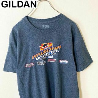 GILDAN ギルダン　レーシング　Tシャツ　半袖　古着　ストリート　アメカジ(Tシャツ/カットソー(半袖/袖なし))