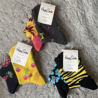 Happy Socks - 【新品・未使用】ハッピーソックス☆キッズ　17〜19cm 6足セット
