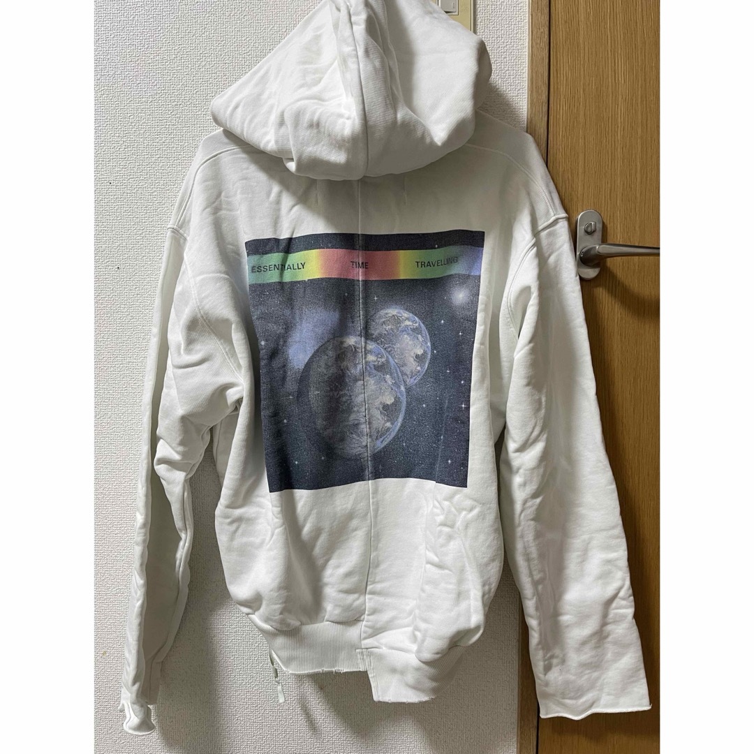 OFF-WHITE(オフホワイト)のOFF-WHITE × ノーヴァカンシーイン パーカー 18SS ホワイト メンズのトップス(パーカー)の商品写真