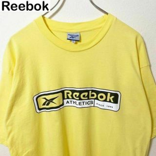 リーボック(Reebok)のReebok リーボック　S/S プリントデザイン　Tシャツ　ベクターロゴ　古着(Tシャツ/カットソー(半袖/袖なし))