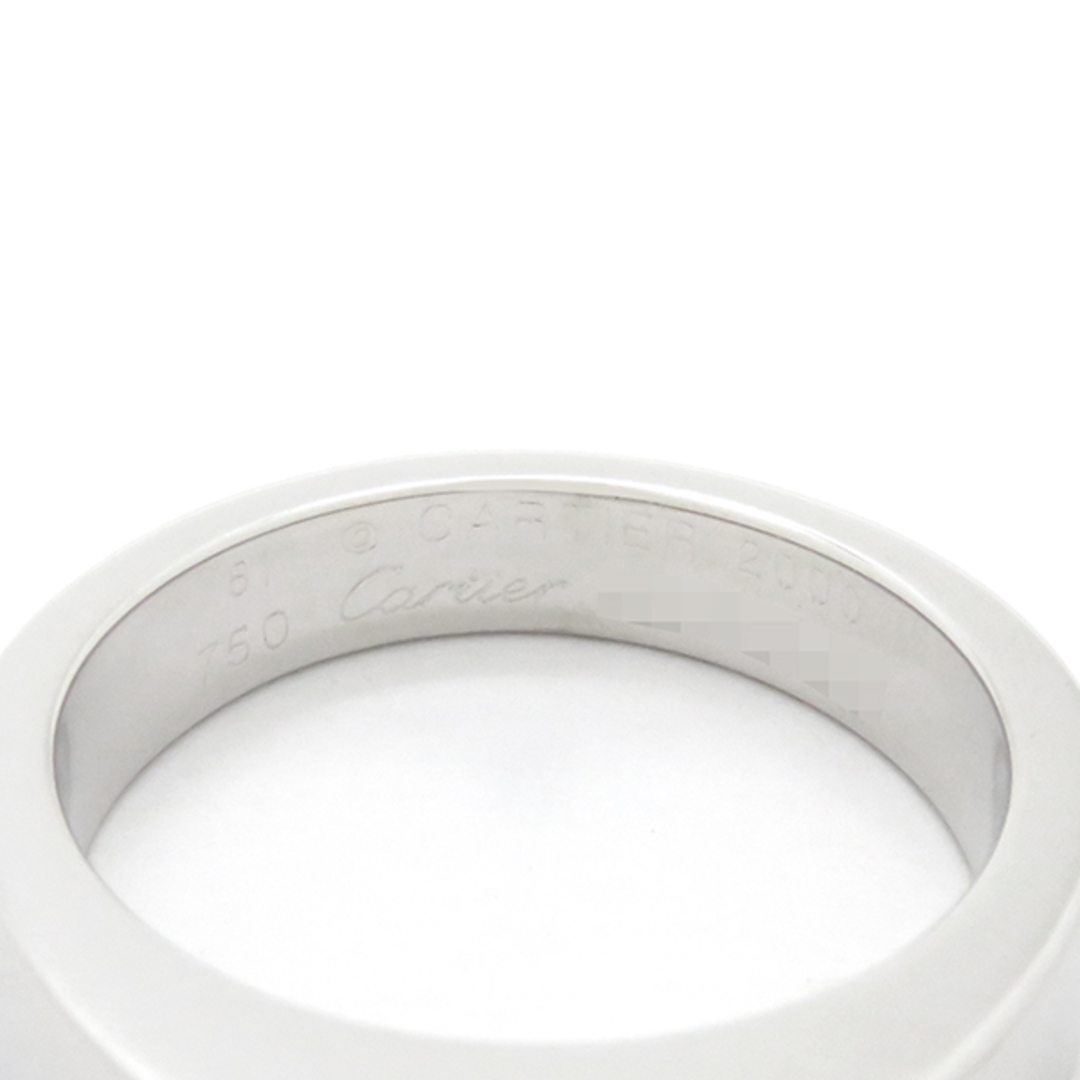 Cartier(カルティエ)のカルティエ Cartier リング 指輪 タンクリング K18WG ピンクトルマリン ホワイトゴールド×ピンク #51(JP11) 750 18金 18K 【中古】 レディースのアクセサリー(リング(指輪))の商品写真