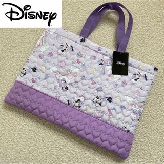 ディズニー(Disney)の新品★Disney ミニーちゃん ユニコーン ハート キルトレッスンバッグ(バッグ/レッスンバッグ)