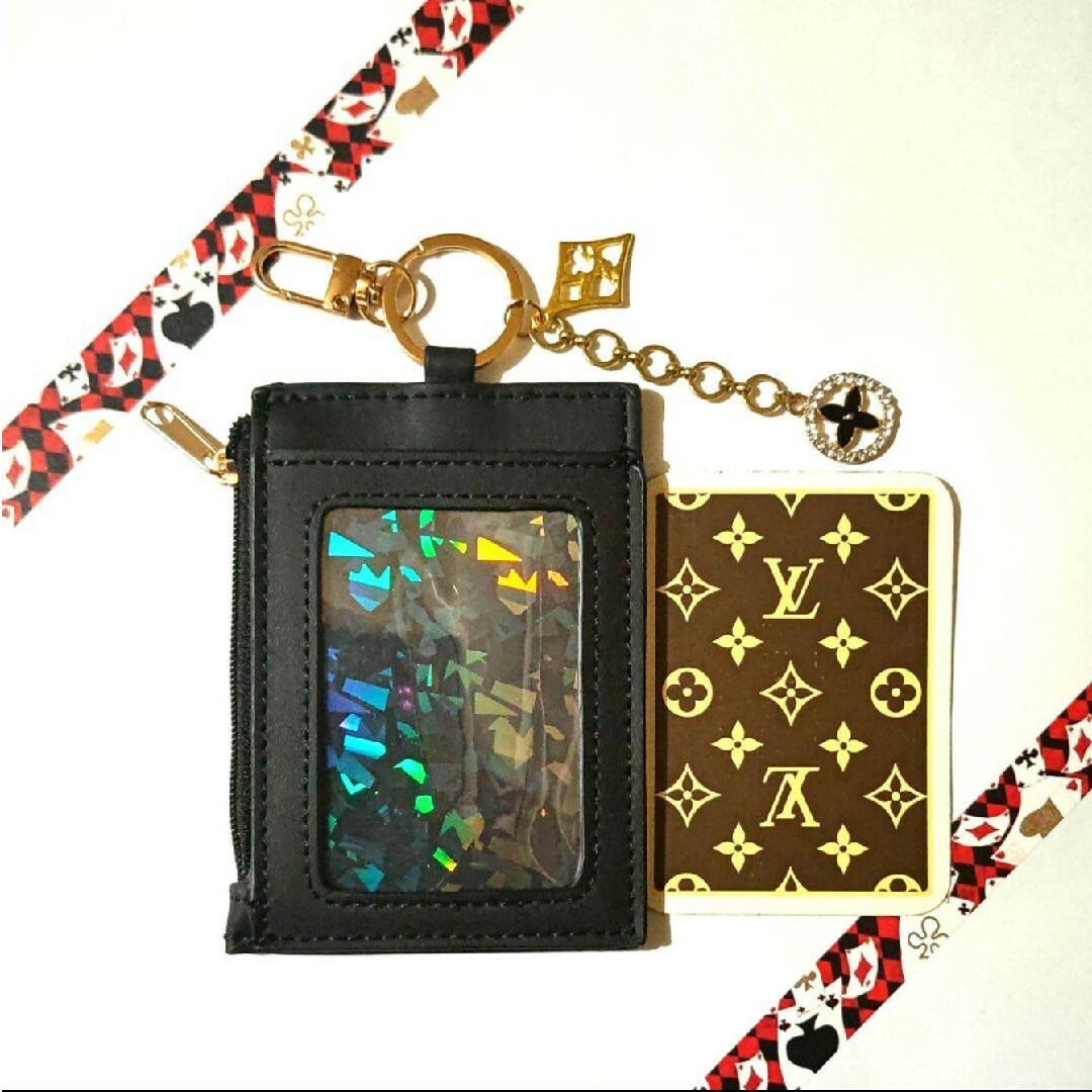 LOUIS VUITTON(ルイヴィトン)の⭐ミニ財布パスケース　LOUIS VUITTON　モノグラムトランプ１枚　財布⑫ メンズのファッション小物(名刺入れ/定期入れ)の商品写真