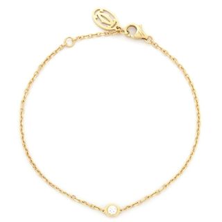 カルティエ(Cartier)のカルティエ Cartier ブレスレット ダムール SM K18YG ダイヤモンド イエローゴールド 750 18K 18金 1Pダイヤ   B6043300 【箱】【中古】(ブレスレット/バングル)