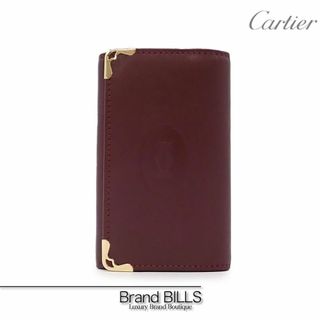 カルティエ(Cartier)の未使用品 カルティエ マストライン 6連 キーケース L3000452 レザー ボルドー ゴールド金具 2Cロゴ(キーケース)