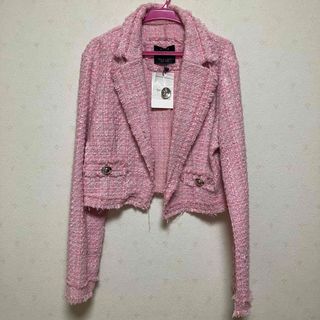 ベルシュカ(Bershka)のツイード ジャケット クロップド 丈(テーラードジャケット)