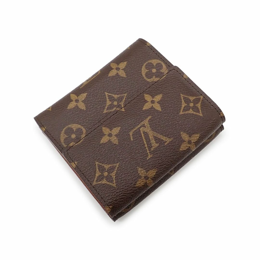 LOUIS VUITTON(ルイヴィトン)の未使用品 ルイ ヴィトン ポルトモネ・ビエ・カルトクレディ 折り財布 Wホック M61652 モノグラム ブラウン ゴールド金具 レディースのファッション小物(財布)の商品写真