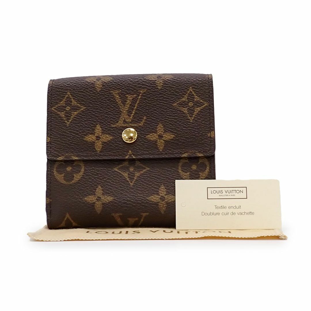 LOUIS VUITTON(ルイヴィトン)の未使用品 ルイ ヴィトン ポルトモネ・ビエ・カルトクレディ 折り財布 Wホック M61652 モノグラム ブラウン ゴールド金具 レディースのファッション小物(財布)の商品写真