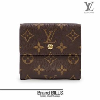 ルイヴィトン(LOUIS VUITTON)の未使用品 ルイ ヴィトン ポルトモネ・ビエ・カルトクレディ 折り財布 Wホック M61652 モノグラム ブラウン ゴールド金具(財布)