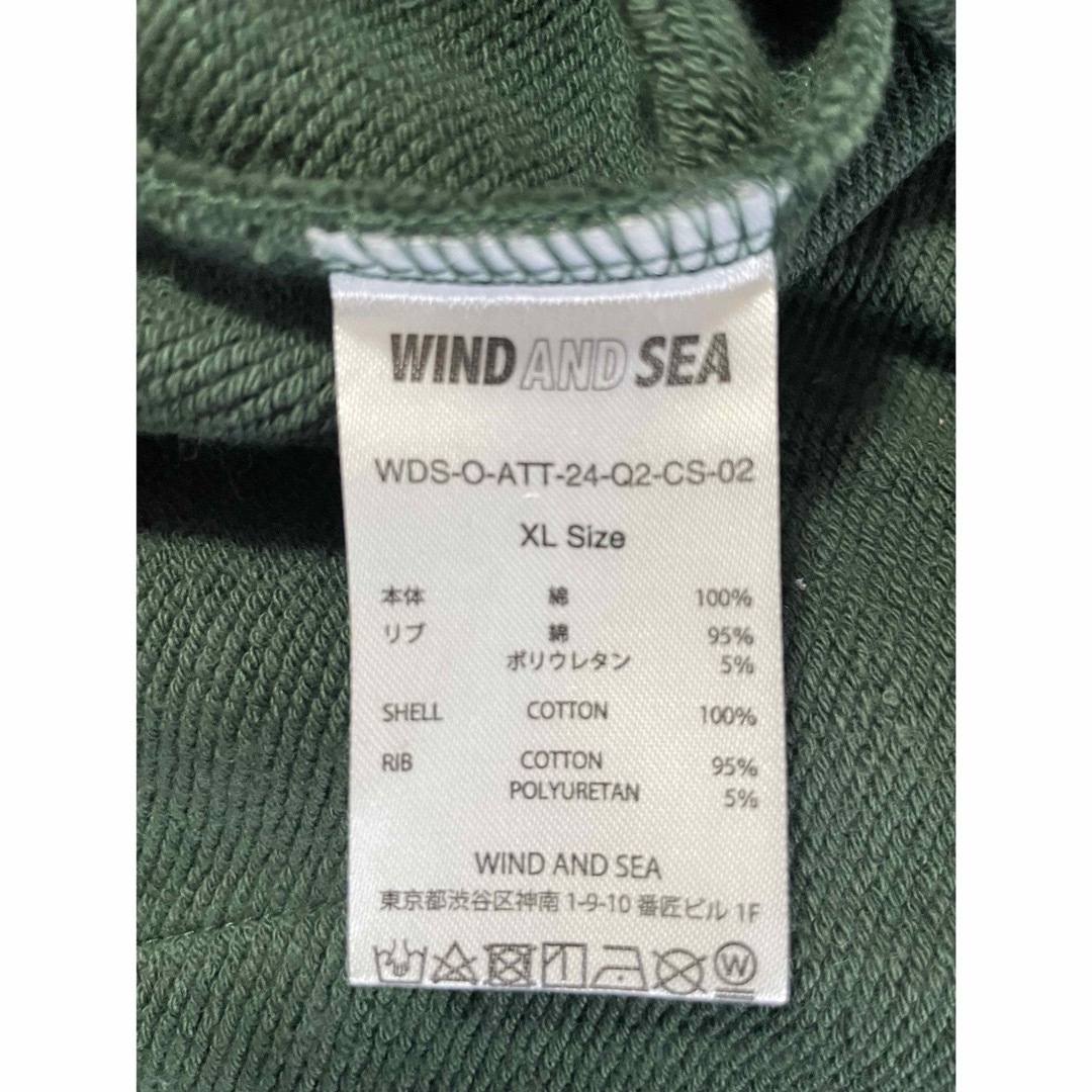 WIND AND SEA(ウィンダンシー)の【WIND AND SEA】新品　パーカー★XL メンズのトップス(パーカー)の商品写真