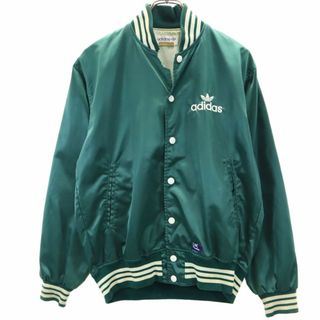 アディダス(adidas)のアディダス 70s 80s デサント製 ヴィンテージ トレフォイルロゴ スタジャン L グリーン adidas メンズ 古着 【240403】(スタジャン)