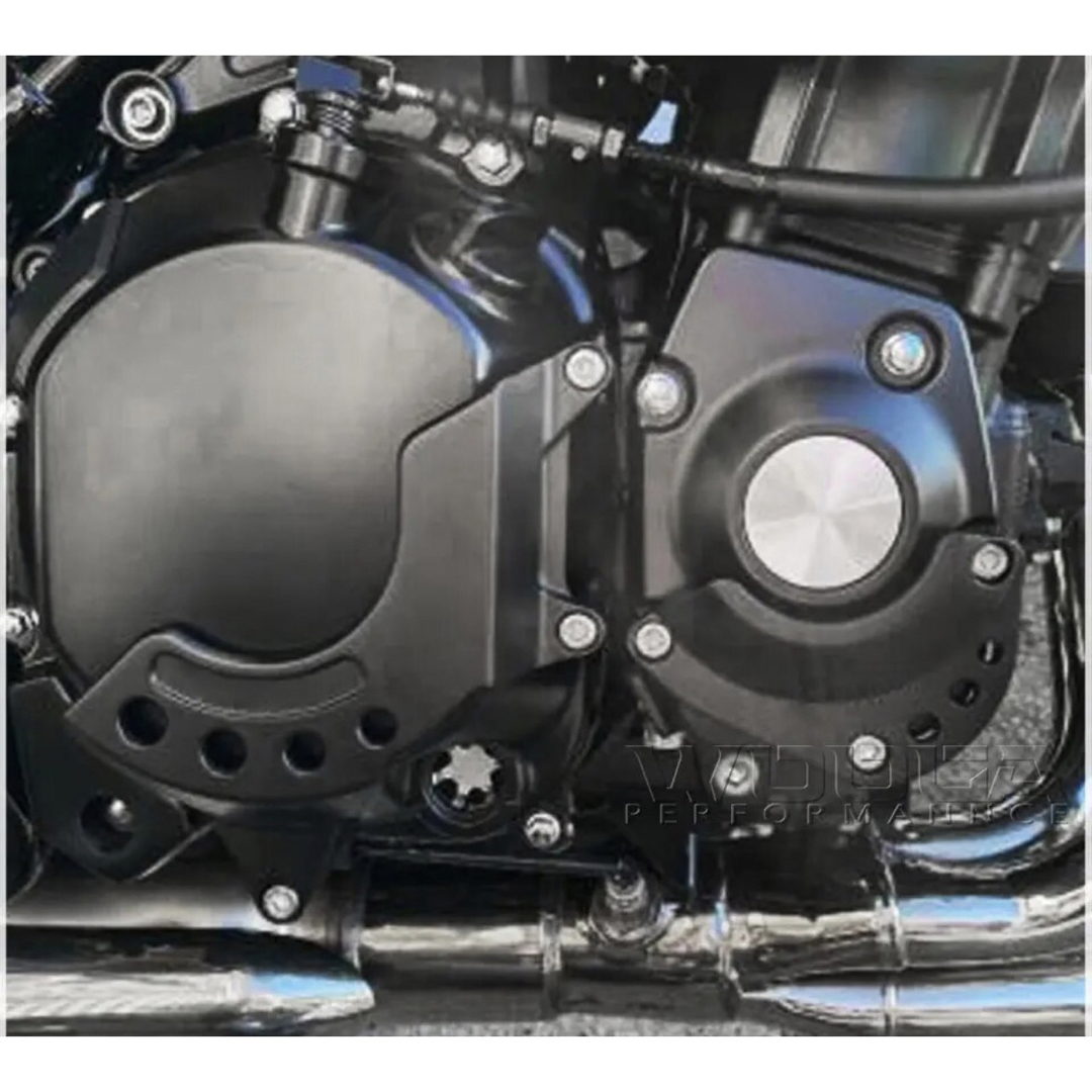 Z900RS エンジンガード　エンジンカバー　スライダー　アルミ　ブラック 自動車/バイクのバイク(パーツ)の商品写真
