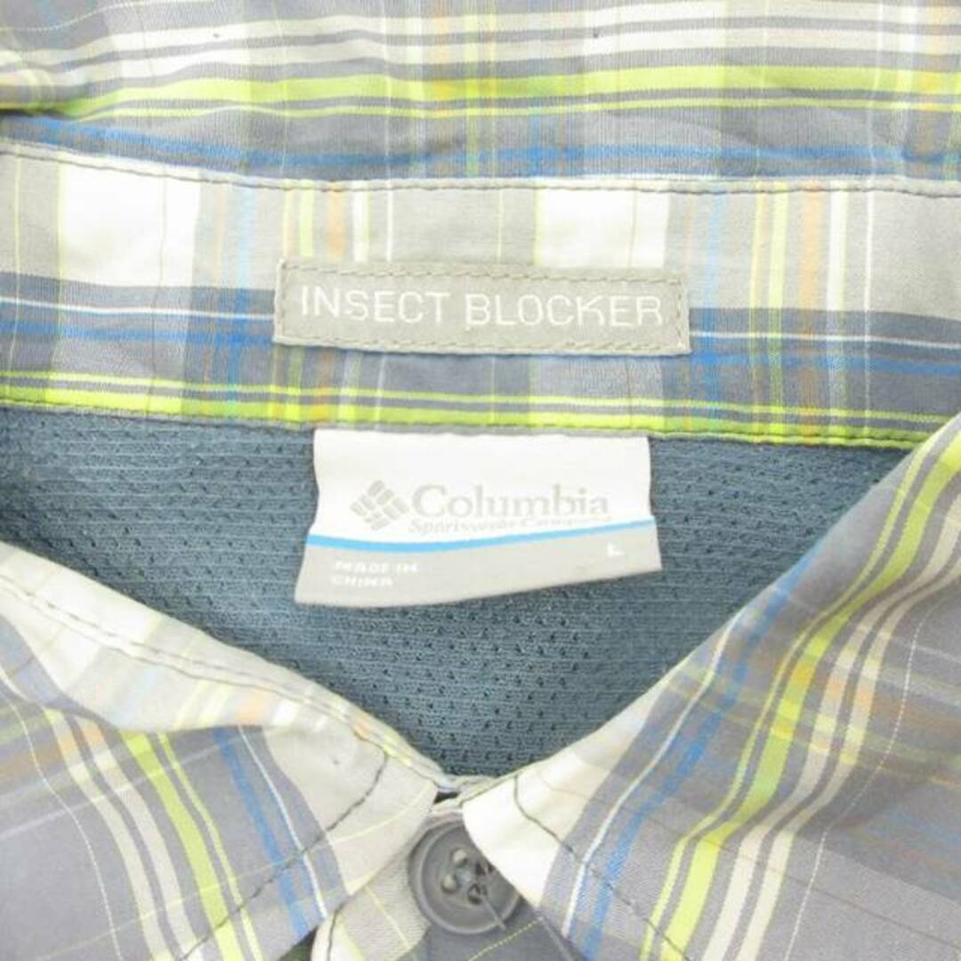 Columbia(コロンビア)のコロンビア Insect Blocker チェックシャツ 長袖 L ■GY09 メンズのトップス(シャツ)の商品写真