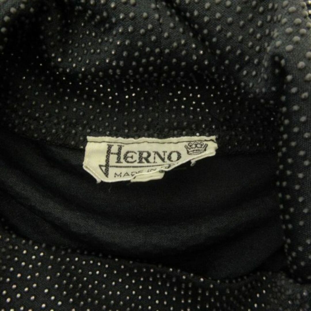 HERNO(ヘルノ)のヘルノ ビジュー カットソー ハイネック ストレッチ 44 約XL ■GY09 レディースのトップス(カットソー(長袖/七分))の商品写真