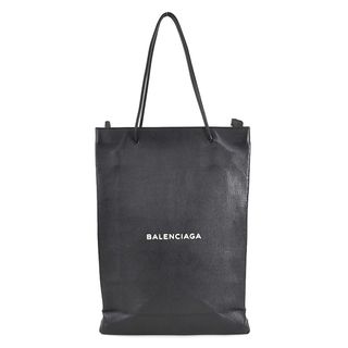 バレンシアガ(Balenciaga)のバレンシアガ BALENCIAGA ショルダーバッグ ノースサウス ショッピングバッグM レザー ブラック ユニセックス 482545 送料無料【中古】 r9966a(ショルダーバッグ)