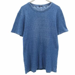 デンハム(DENHAM)のデンハム 半袖 Tシャツ M ブルー DENHAM メンズ 古着 【240403】 メール便可(Tシャツ/カットソー(半袖/袖なし))