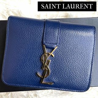 サンローラン(Saint Laurent)の⋟極美品⋞ 付属品完備 / サンローラン YSLラインラージジップウォレット(財布)