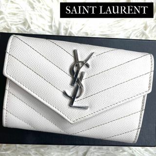 サンローラン(Saint Laurent)の⋟未使用級⋞ 付属品完備 / サンローラン スモールエンベロープウォレット(財布)