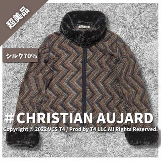 クリスチャンオジャール(CHRISTIAN AUJARD)の【超美品】クリスチャン オジャール シルクニットジャケット M ✓2893(その他)