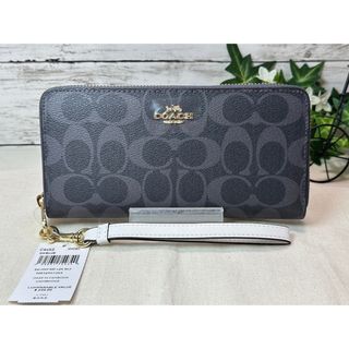 コーチ(COACH)の新品COACH コーチ長財布シグネチャー(財布)