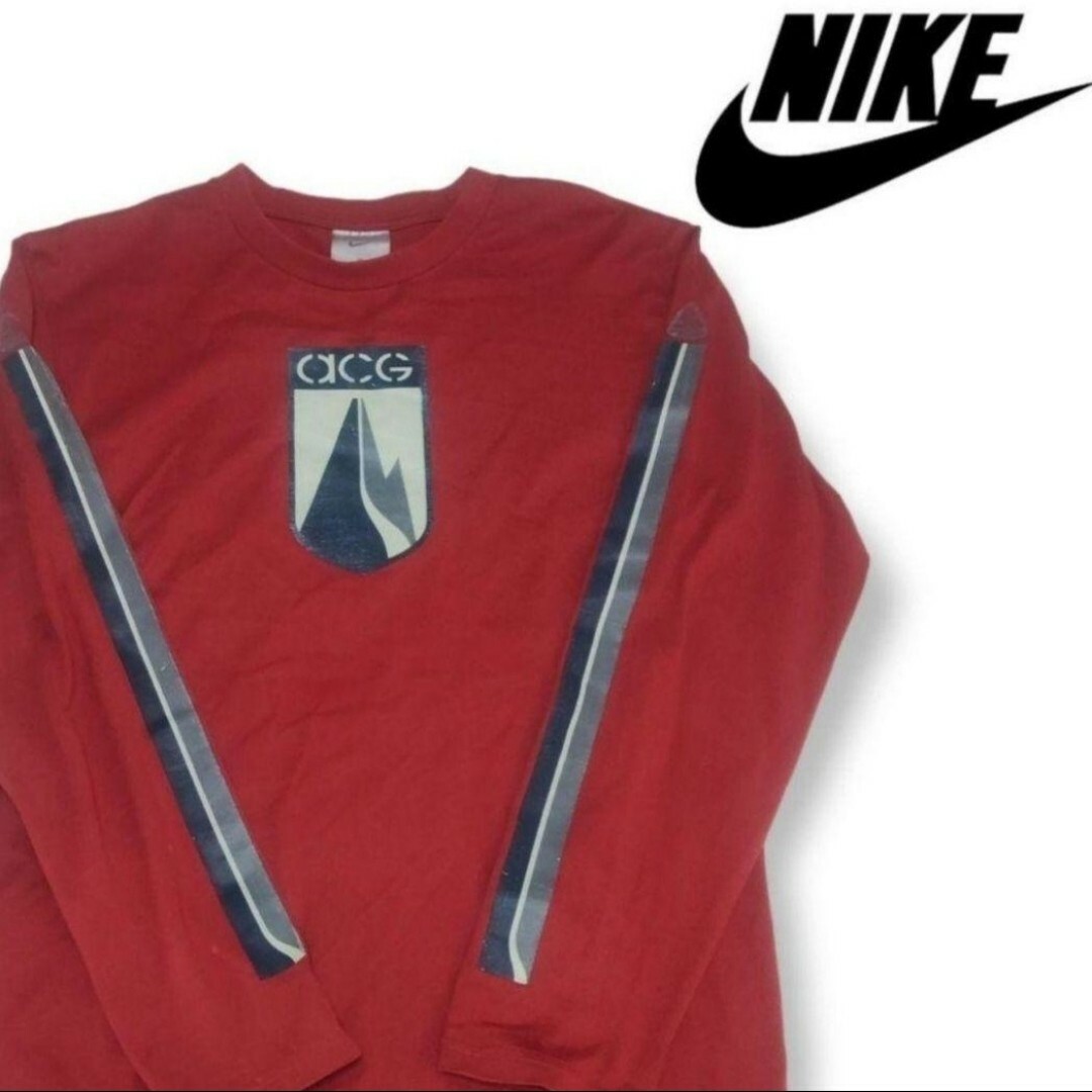 NIKE(ナイキ)の【希少】NIKE　ナイキ　ACG　ロゴ　ロングスリーブ　Tシャツ　くすみカラー メンズのトップス(Tシャツ/カットソー(七分/長袖))の商品写真