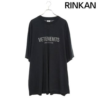 ヴェトモン(VETEMENTS)のヴェトモン  UE54TR180B クリスタルロゴTシャツ メンズ M(Tシャツ/カットソー(半袖/袖なし))