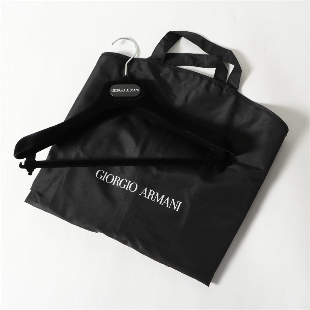 Giorgio Armani(ジョルジオアルマーニ)の63万☆現行品☆ジョルジオアルマーニ ロングチェスターコート 40 ブラック 黒 レディースのジャケット/アウター(ロングコート)の商品写真