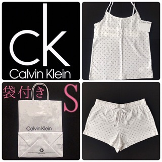 カルバンクライン(Calvin Klein)のレア 新品 カルバンクライン USA キャミ パンツ セット S 下着(ルームウェア)