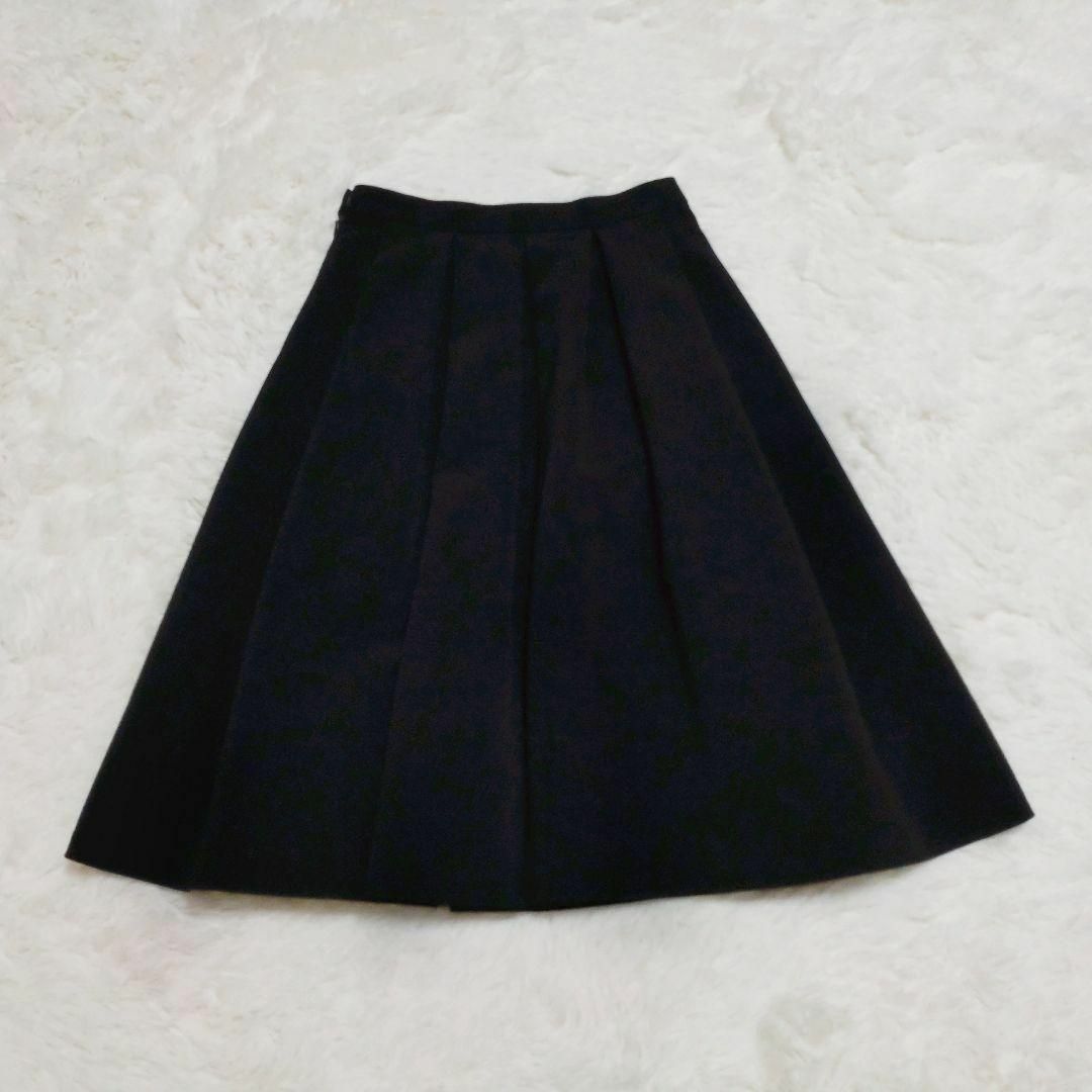 ANAYI(アナイ)のクミキョク×アナイ★スカートスーツ上下セット★Sサイズ★ノーカラー フレア 白黒 レディースのフォーマル/ドレス(スーツ)の商品写真