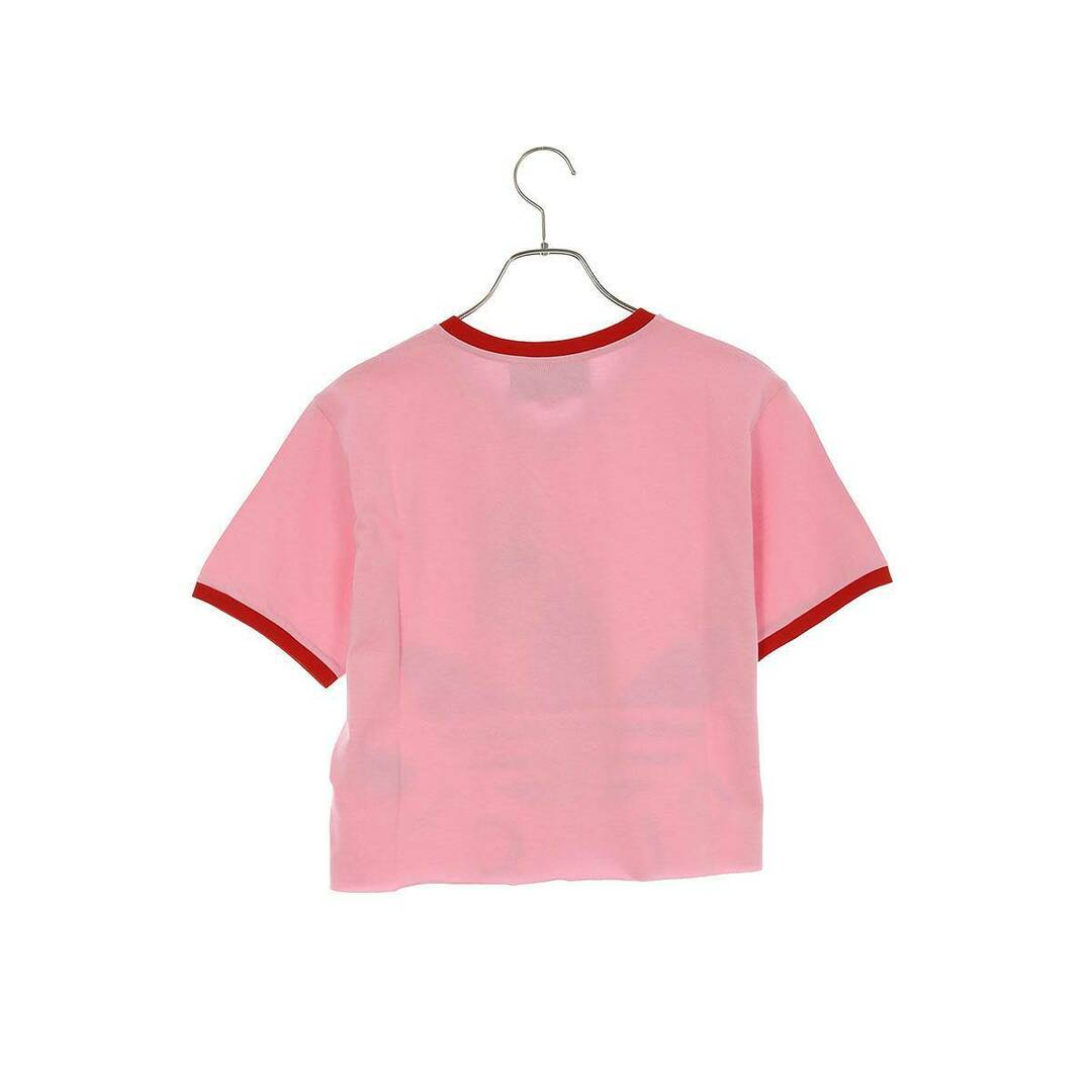 Gucci(グッチ)のグッチ フロントロゴショートリンガーTシャツ レディース L レディースのトップス(Tシャツ(半袖/袖なし))の商品写真