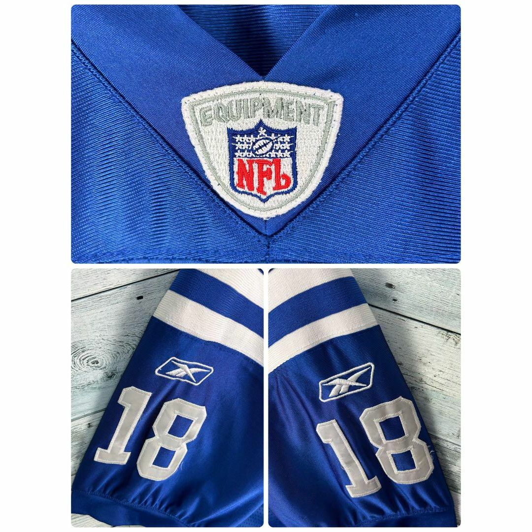 Reebok(リーボック)のリーボック NFL 全刺繍 コルツ 半袖ゲームシャツ 美品 XL メンズのトップス(シャツ)の商品写真