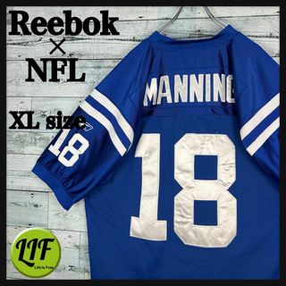 リーボック(Reebok)のリーボック NFL 全刺繍 コルツ 半袖ゲームシャツ 美品 XL(シャツ)