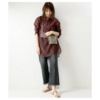 スピックアンドスパン(Spick & Span)の[Spick and Span]シースルードレスシャツ(シャツ/ブラウス(長袖/七分))