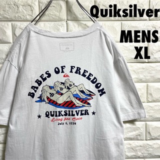 クイックシルバー(QUIKSILVER)のクイックシルバー　半袖Tシャツ　セクシープリント　メンズXLサイズ(Tシャツ/カットソー(半袖/袖なし))