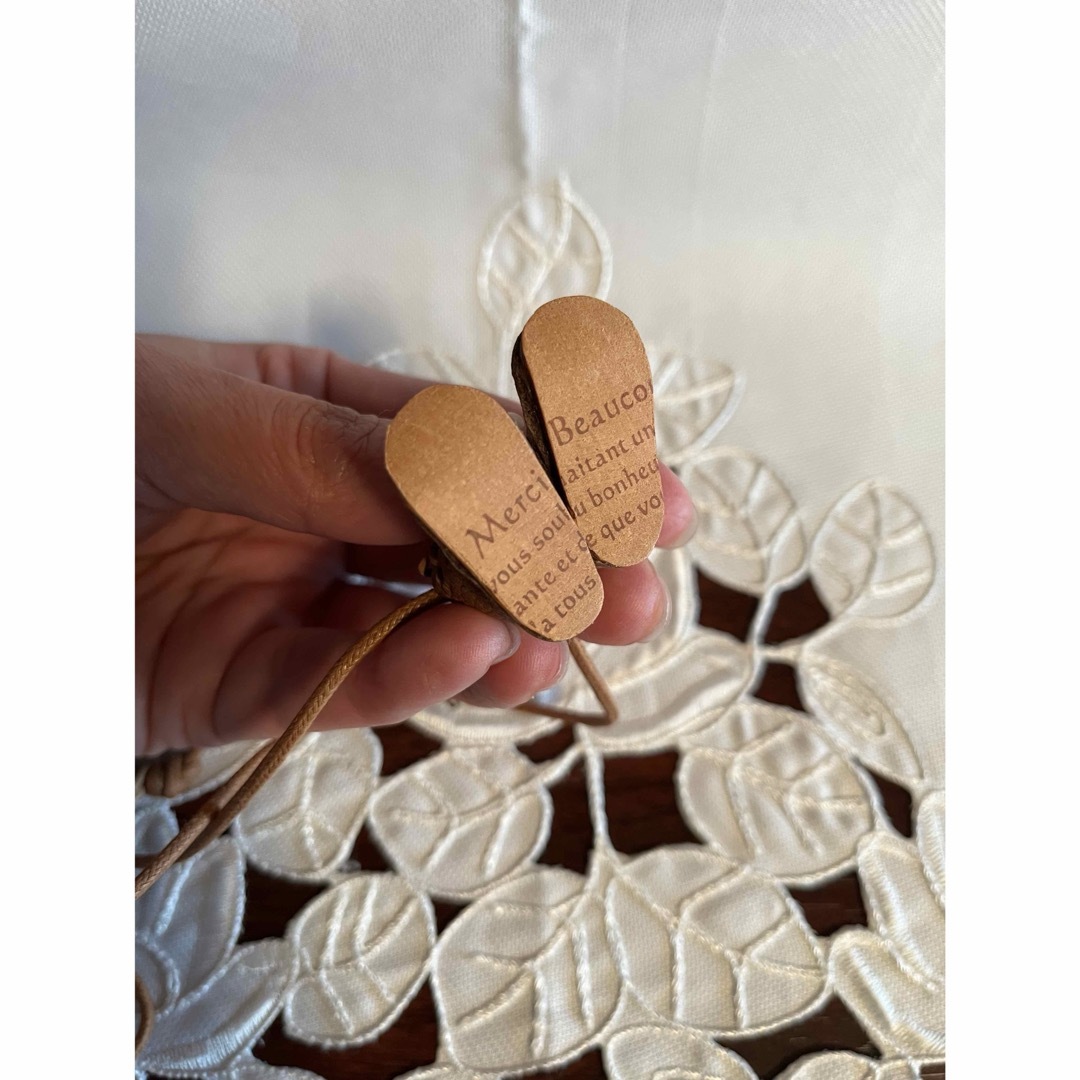 SM2(サマンサモスモス)のお値下げ　ハンドメイド　革製ブーツネックレス ハンドメイドのアクセサリー(ネックレス)の商品写真