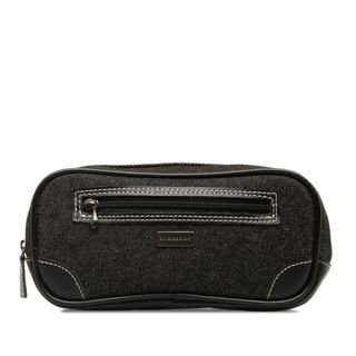 BURBERRY - 美品 バーバリー ポーチ デニム レディース BURBERRY 【1-0143086】