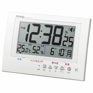 MAG(マグ) 掛け時計 電波時計 デジタル ガードマン 環境目安表示機能付き (置時計)