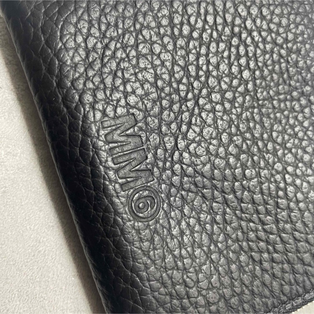 MM6(エムエムシックス)の【期間限定お値下げ中】MM6 本革 ミニ財布 ブラック シングルステッチ レディースのファッション小物(財布)の商品写真