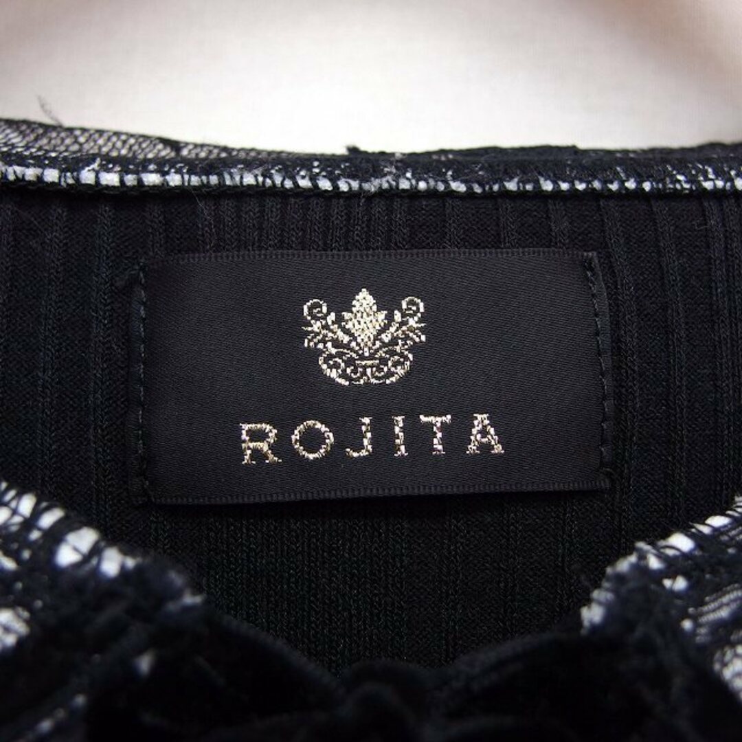 ROJITA(ロジータ)のロジータ ROJITA リブ カットソー ブラウス レースカラー 花柄 フリル レディースのトップス(その他)の商品写真