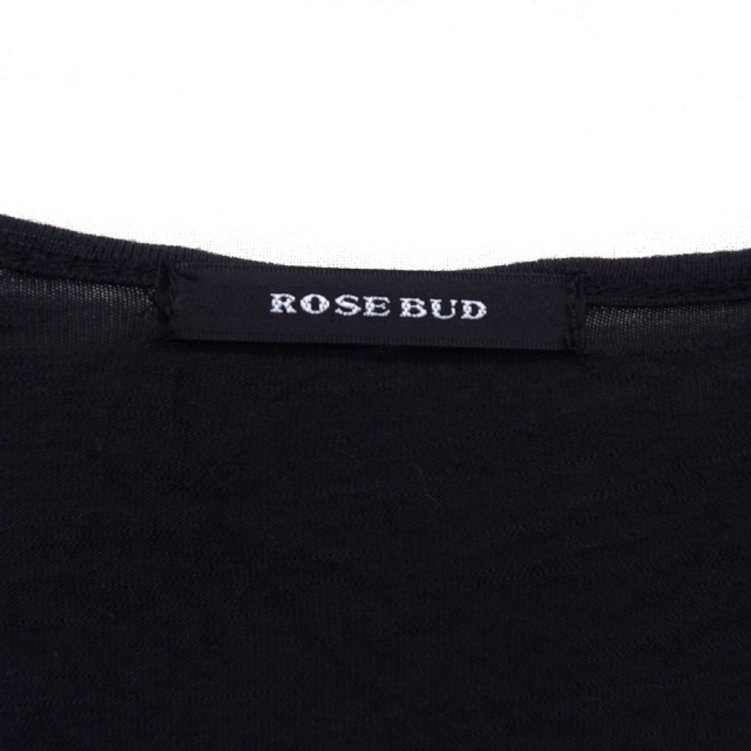 ROSE BUD(ローズバッド)のローズバッド チュニック カットソー フリルスリーブ 透け感 プリント 半袖 F レディースのトップス(チュニック)の商品写真