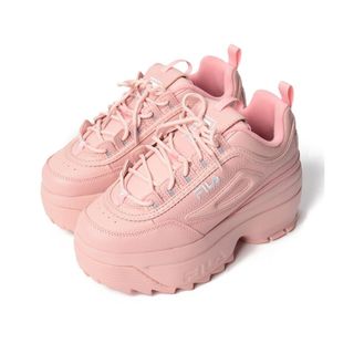 FILA - FILA ピンクスニーカー Disruptor 2  厚底 ウエッジソール  