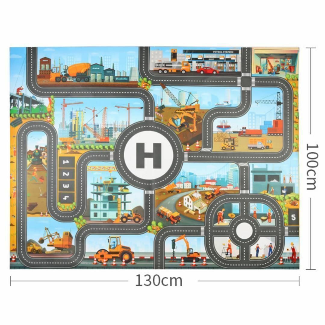 トミカ トーマス レゴ プレイマット 大型 マップ シート ミニカー（工事現場） エンタメ/ホビーのおもちゃ/ぬいぐるみ(ミニカー)の商品写真