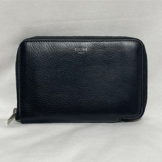 セリーヌ(celine)の中古 CELINE(セリーヌ) 二つ折り財布 ジッパー バイカラー ブラック(財布)