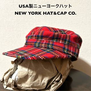 ニューヨークハット(NEW YORK HAT)のUSA製ニューヨークハットN.Y.HAT  古着ワークキャップ タータンチェック(キャップ)