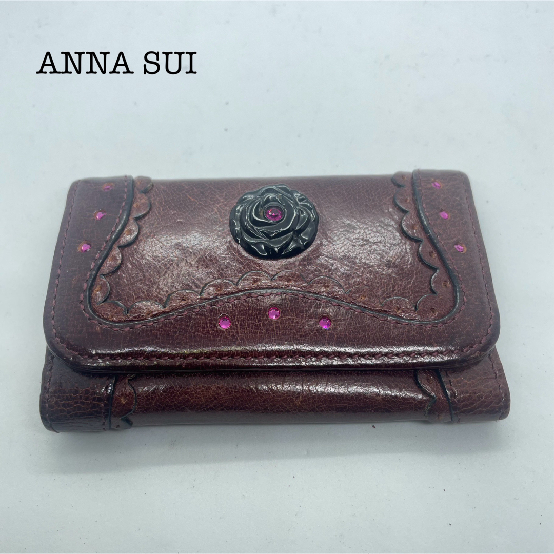 ANNA SUI(アナスイ)のANNA SUI アナスイ キーケース ワインレッド レディース ブランド レディースのファッション小物(キーケース)の商品写真