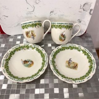 フシギノクニノアリス(ふしぎの国のアリス)の未使用品THE MACMILLAN ALICE コーヒーカップセット(食器)