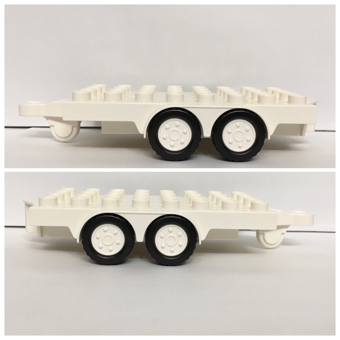 レゴ デュプロ(レゴデュプロ)のレゴ デュプロ パーツ 特殊 タイヤ付き ブロック 車の荷台に 1個 キッズ/ベビー/マタニティのおもちゃ(積み木/ブロック)の商品写真