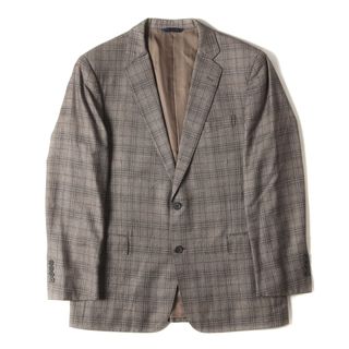 Brooks Brothers - BROOKS BROTHERS ブルックスブラザーズ ジャケット サイズ:42R E.THOMAS チェックオンチェック カシミア混ウール 2B テーラードジャケット REGENT ビジネス グレー ブラウン アウター ブレザー 上着【メンズ】【中古】