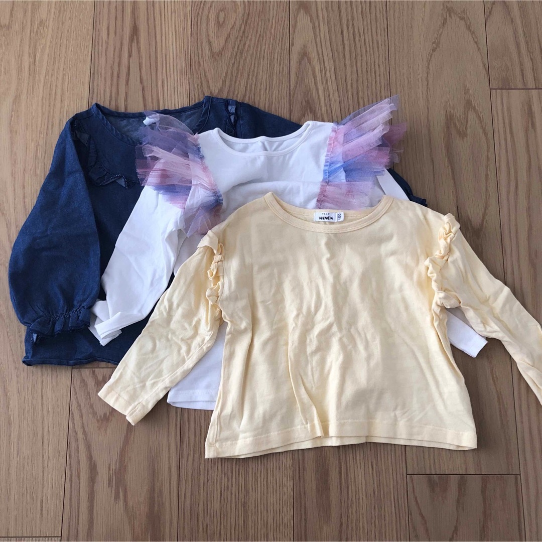 H&M(エイチアンドエム)のキッズトップスセット　110 キッズ/ベビー/マタニティのキッズ服女の子用(90cm~)(Tシャツ/カットソー)の商品写真